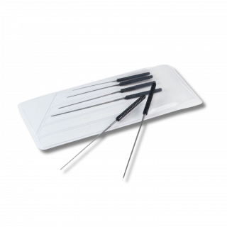 BECO TECHNIC - Assortiment de 6 équarrissoirs avec manche, Ø0,4mm à 1,4mm (205490)