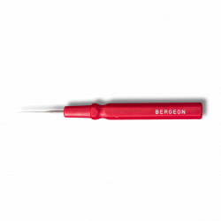 BERGEON - Pique-huile d'horloger plastique, fin, rouge