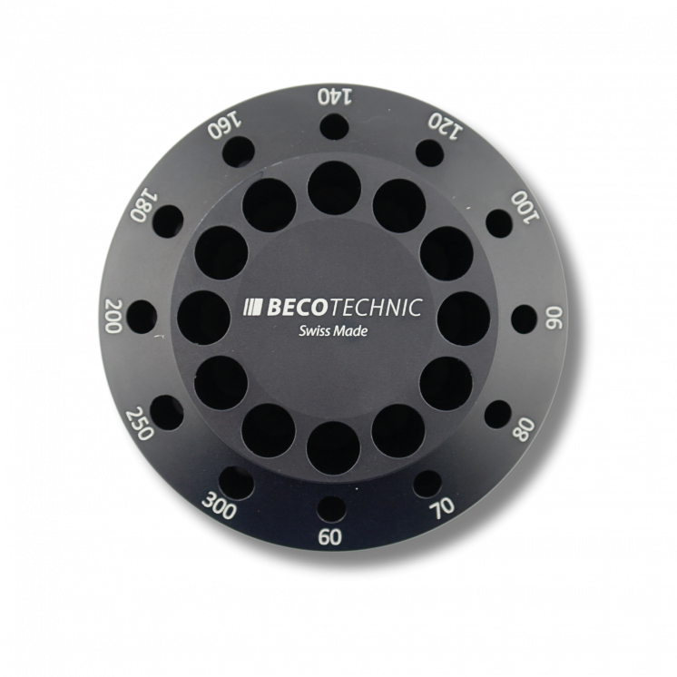 BECO TECHNIC - Assortiment de 12 tournevis en acier inoxydable sur socle tournant en aluminium (205957)