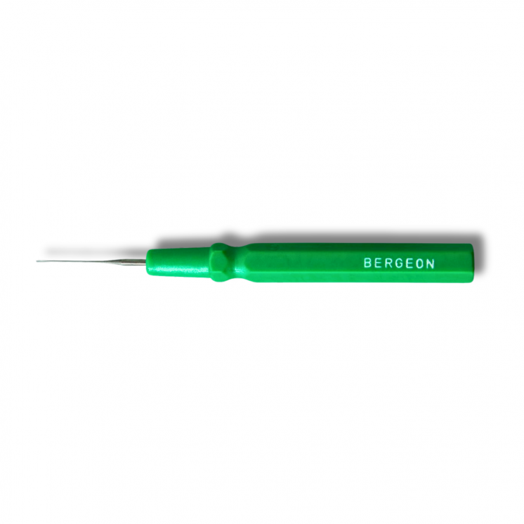 BERGEON - Pique-huile d'horloger plastique, gros, vert