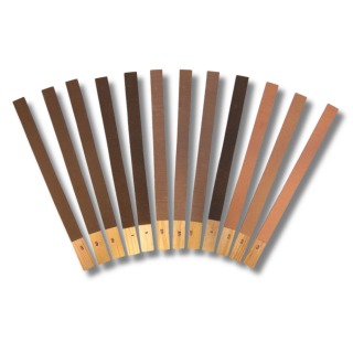 BECO TECHNIC - Assortiment de 12 cabrons émeri plats, grain 120 à 600, longueur 250mm