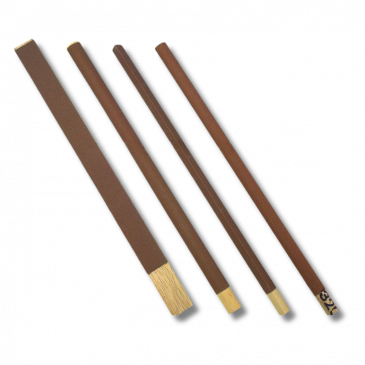 BECO TECHNIC - Assortiment de 10 cabrons émeri, de différentes formes, longueur 250mm (213296)