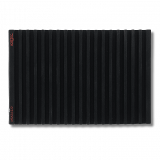 HOROTEC - Tapis antidérapant en silicone avec 19 rainures, noir