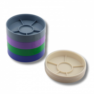 PRATICO - Assortiment de 5 boites empilables avec couvercle transparent (PR1318.553)