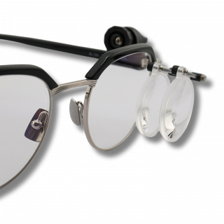 HOROTEC - Loupe latérale double pour lunettes, triple grossissement (MSA00.013-05)
