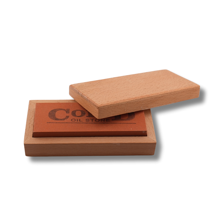 MV - Pierre d'aiguisage combiné Arkansas/India en coffret bois (MV1375.213)