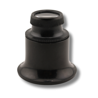 PRATICO - Loupe de contrôle avec deux lentilles biconvexes, grossissement x20 (PR1217.609)