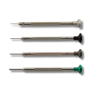 MV - Set de 4 tournevis avec mèche plate taillée en "T" - Swiss Made (MV06101420)