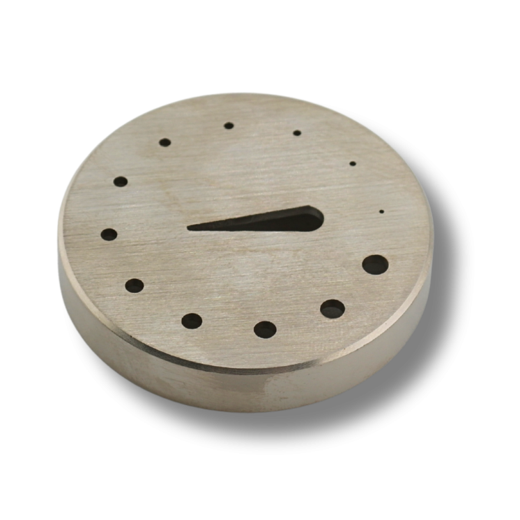HOROTEC - Outil à trous pour le réglage des balanciers, Ø 40 x 7 mm avec 12 trous Ø 0.50 ~ 2.50 mm (03.424)
