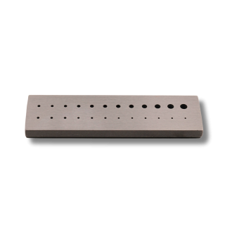 HOROTEC - Enclume en acier trempé avec 24 trous calibrés Ø 0.50 à 2.50 mm (03.901)