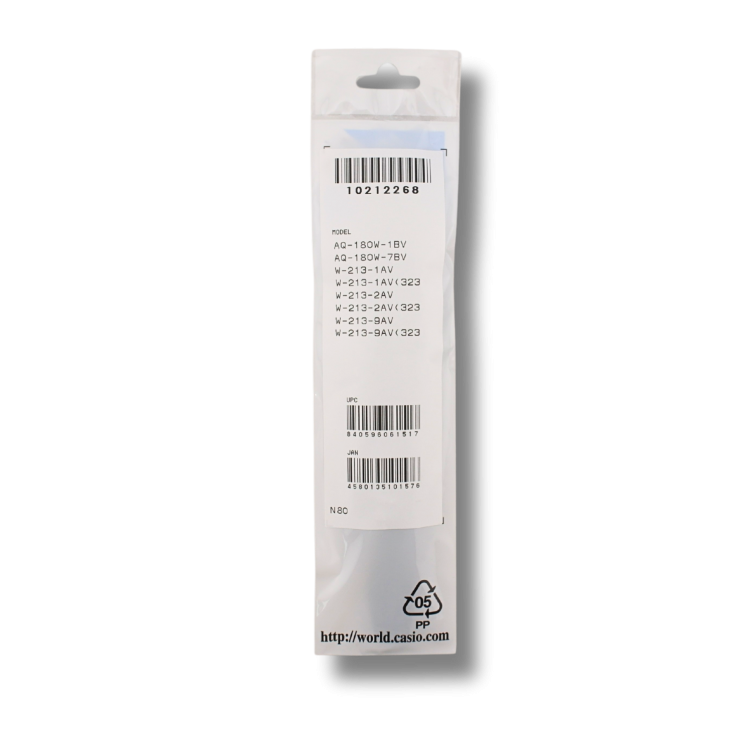 CASIO - Bracelet de montre d'origine pour modèles W-213 / AQ-180W (10212268)