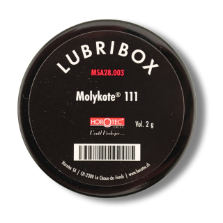 HOROTEC - Lubribox avec 2 coussins en mousse et graisse Molykote 111 (28.003)