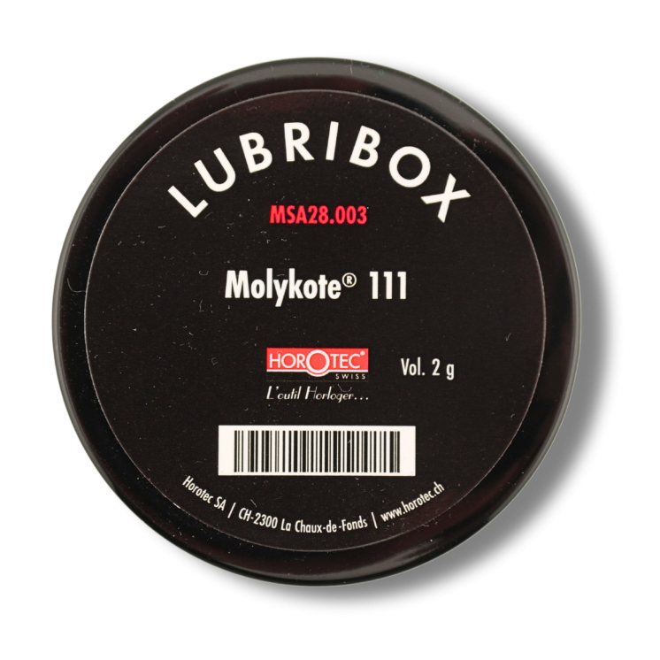 HOROTEC - Lubribox avec 2 coussins en mousse et graisse Molykote 111 (28.003)