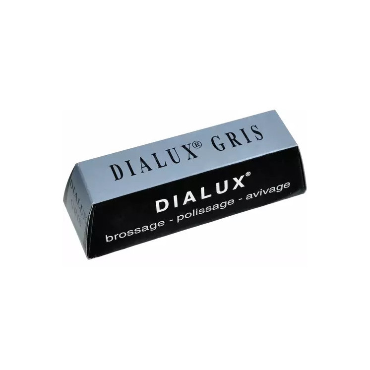 DIALUX - Gris, pâte à polir de pré-polissage pour métaux durs