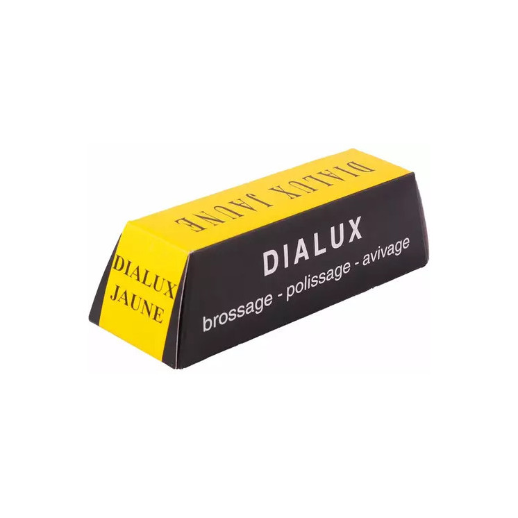 DIALUX - Jaune, pâte à polir pour le polissage des métaux tendres