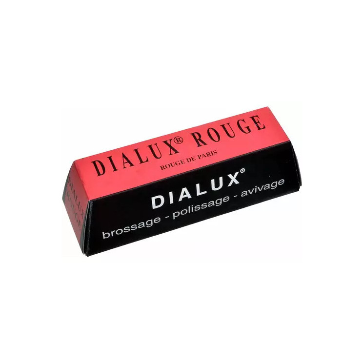 DIALUX - Rouge, pâte à polir de super finition pour les métaux précieux