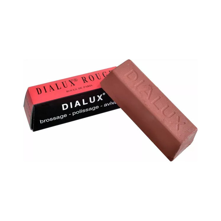 DIALUX - Rouge, pâte à polir de super finition pour les métaux précieux