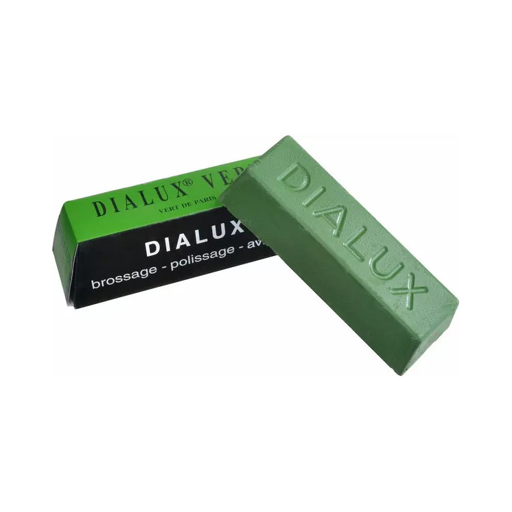 DIALUX - Vert, pâte à polir de superfinition pour les métaux durs blancs