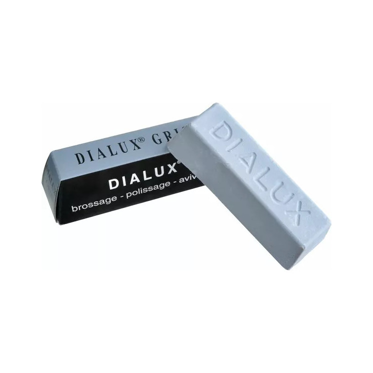 DIALUX - Gris, pâte à polir de pré-polissage pour métaux durs