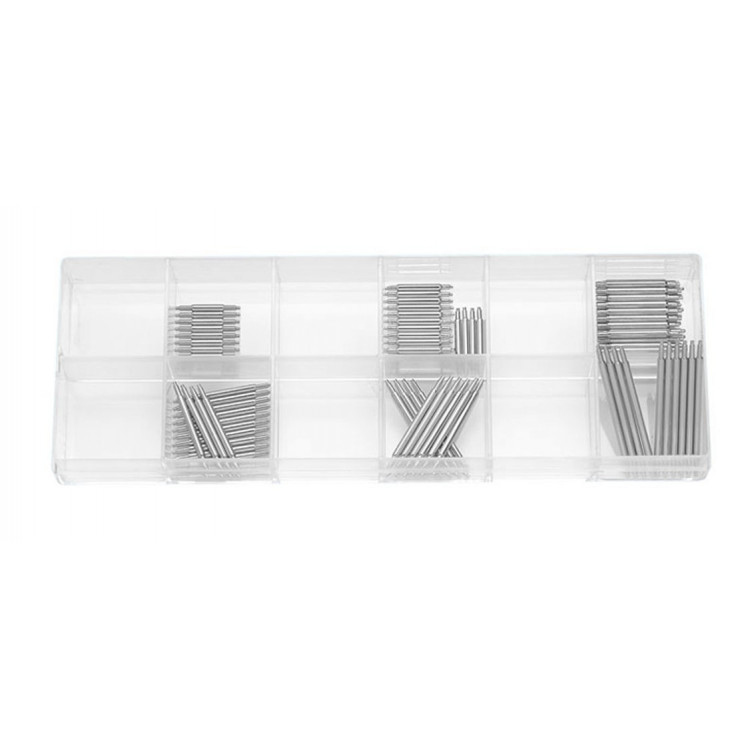 BECO TECHNIC - Assortiment de 100 barrettes télescopiques Ø1.8 mm ↕8...30 mm