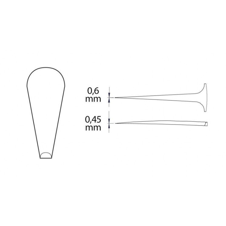BECO TECHNIC - Brucelles en acier inox, pointes en polyamide, N°5