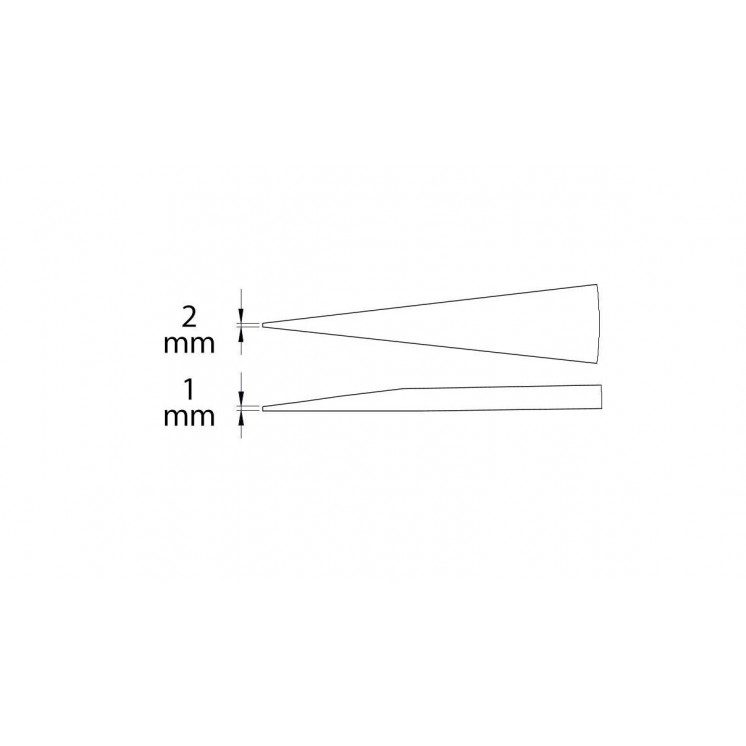 BECO TECHNIC - Brucelles en acier inox, pointes en polyamide, forme 249