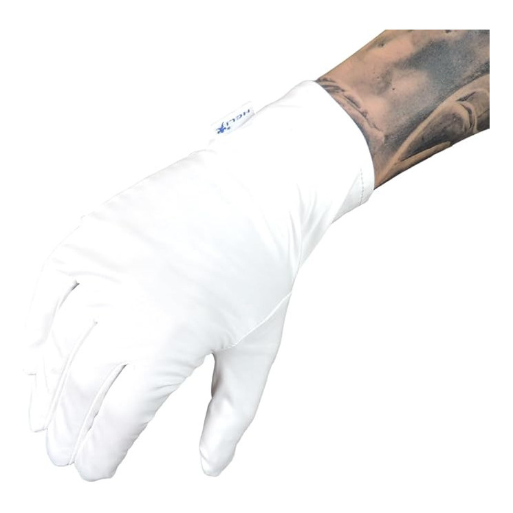 HELI - Gants en microfibre blancs de présentation pour l'horlogerie, bijouterie, amateurs ou professionnels
