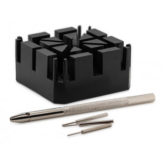 BECO TECHNIC - Kit pour chasser les goupilles avec un bloc de maintien et un chasse goupille