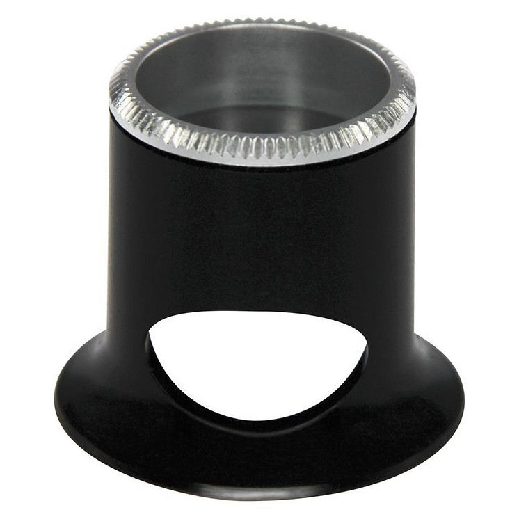 BERGEON - Loupe d'horloger avec trou pour vision directe (grossissement au choix)