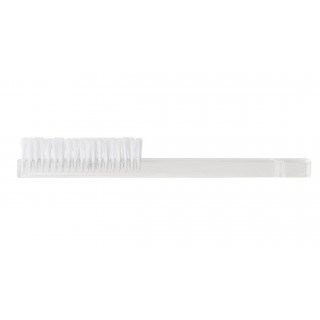BECO TECHNIC - Brosse à main, manche plexiglas, poils en nylon blancs, doux