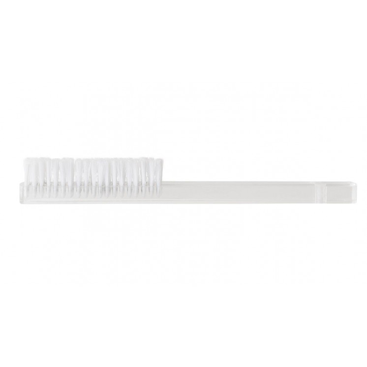 BECO TECHNIC - Brosse à main, manche plexiglas, poils en nylon blancs, doux (202191)