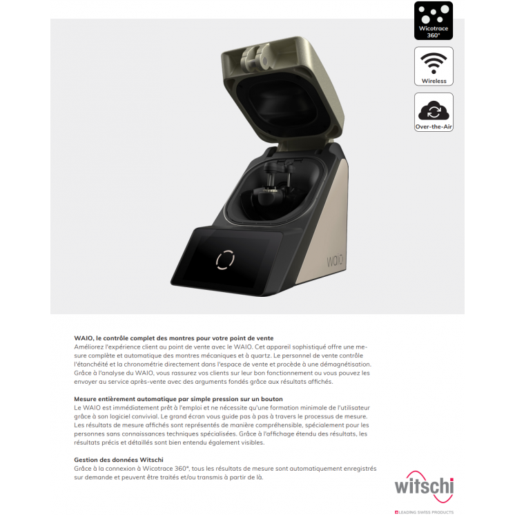 WITSCHI - WAIO All-in-one, appareil de contrôle tout en un pour montres