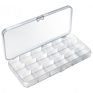 BECO TECHNIC - Boite de rangement 18 cases, avec couvercle à charnière