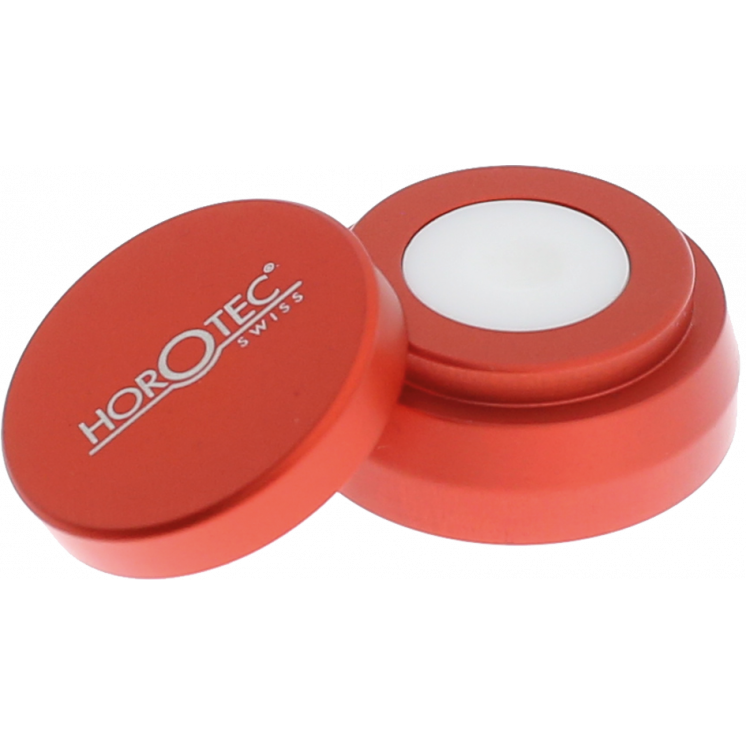 HOROTEC - Huilier en aluminium eloxé avec godets en céramique, rouge, petit