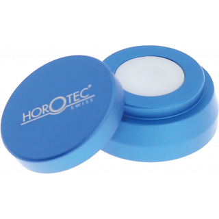 HOROTEC - Huilier en aluminium eloxé avec godets en céramique, bleu, moyen