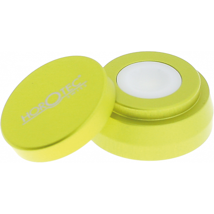 HOROTEC - Huilier en aluminium eloxé avec godets en céramique, jaune, très grand