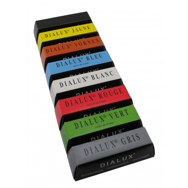 PACK DIALUX - Assortiment de 8 pâtes à polir pour tous métaux