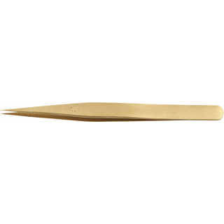 HOROTEC - Brucelles simples avec pointes fines, laiton, S5