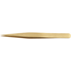 HOROTEC - Brucelles simple et robuste avec pointes fines, laiton, S5