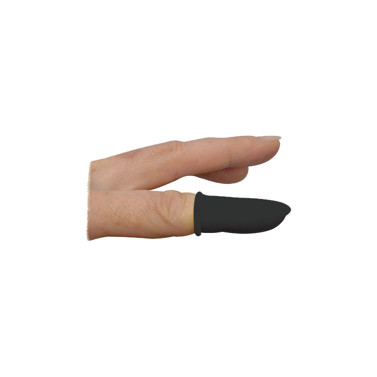 HOROTEC - Doigtiers antistatiques (ESD) en latex noir 100% naturel sans poudre