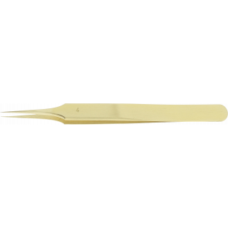 HOROTEC - Brucelles à pointes longues et fines pour spiraux, laiton, N°4
