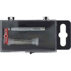 HOROTEC - Outil chasse-goupilles avec manche en laiton nickelé mat et enclume en acier inoxydable