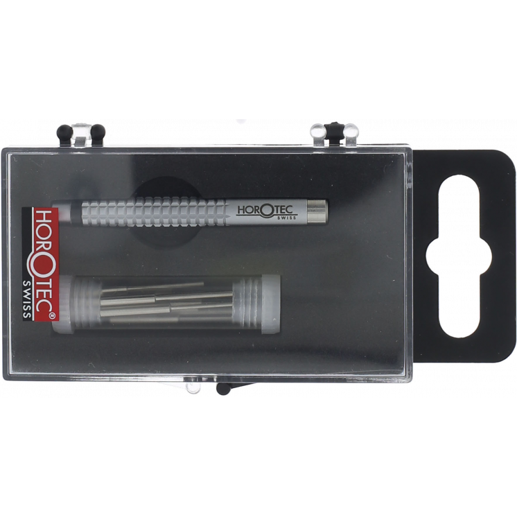 HOROTEC - Outil chasse-goupilles avec manche en laiton nickelé mat et enclume en acier inoxydable