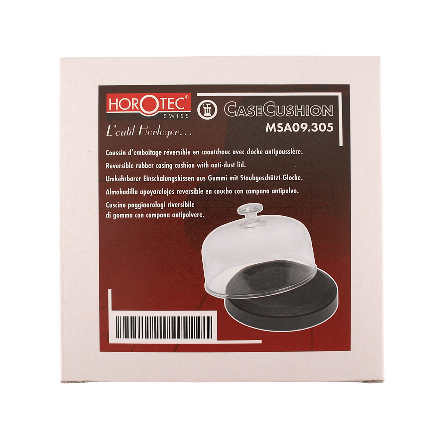 HOROTEC - Coussin d'emboîtage réversible avec cloche antipoussière (09.305)