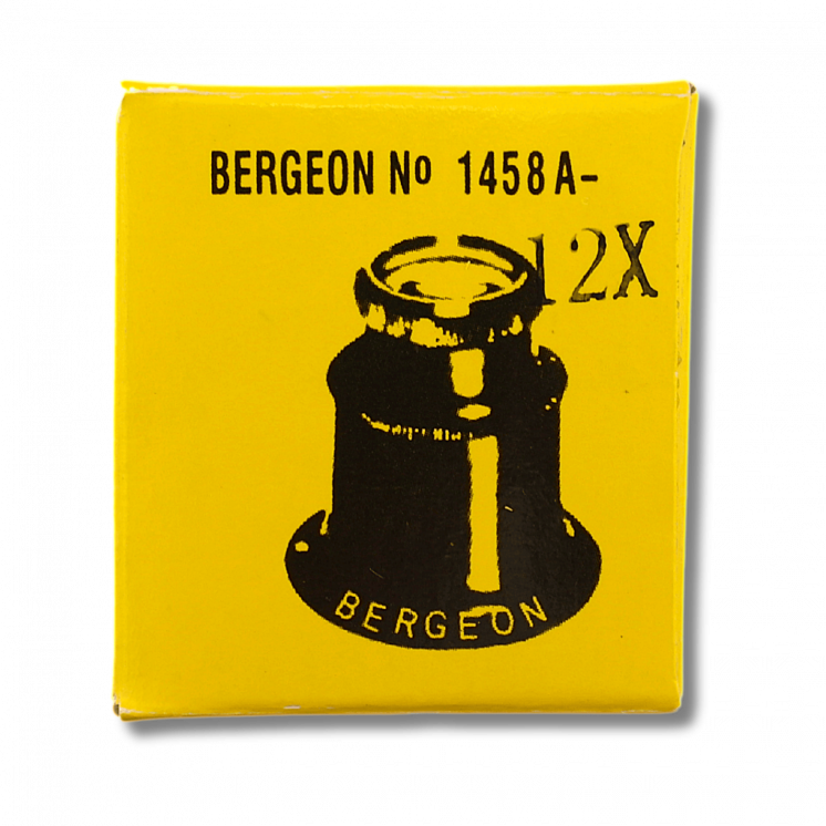BERGEON - Loupe de contrôle, avec 2 lentilles biconvexes démontables, grossissement x12