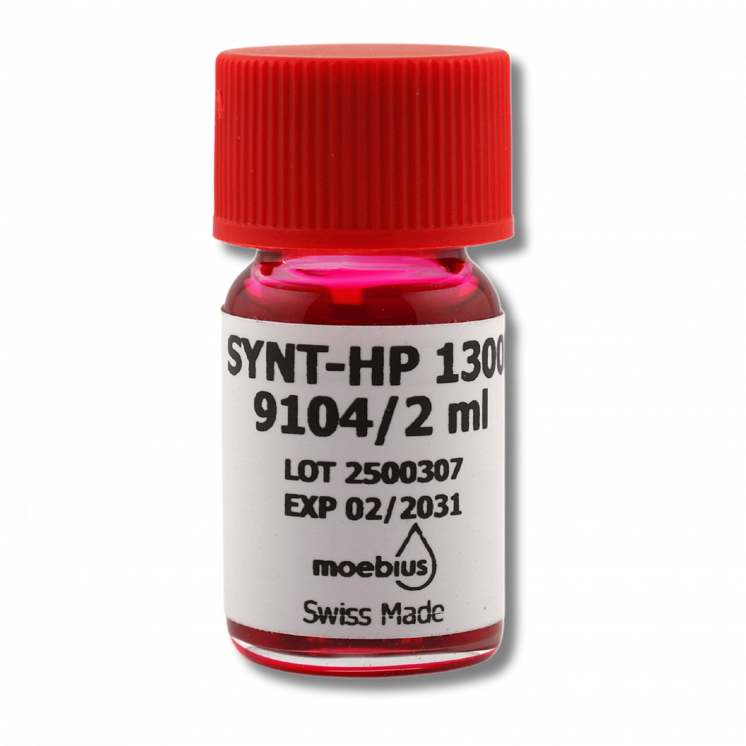 MOEBIUS - 9104 Synt-HP 1300 - Huile de synthèse haute pression pour la mécanique de précision, 2ml