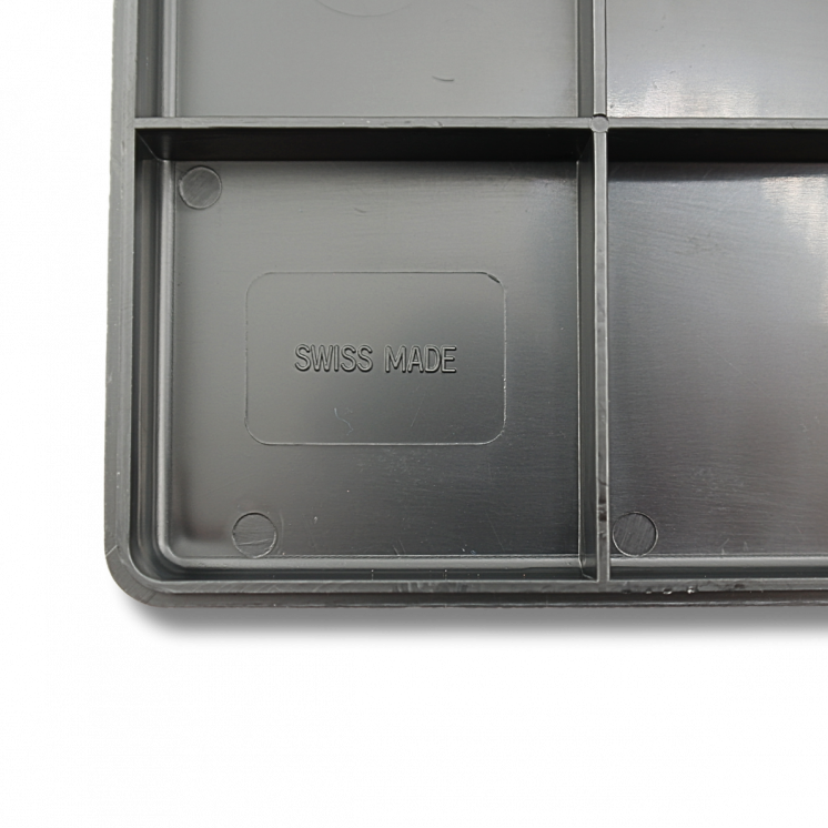 HOROTEC - Boite empilable en plastique à 10 cases, avec couvercle à charnières