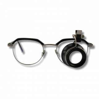 PRATICO - Loupe avec pince pour lunettes (grossissement au choix) (PR1217.14X)